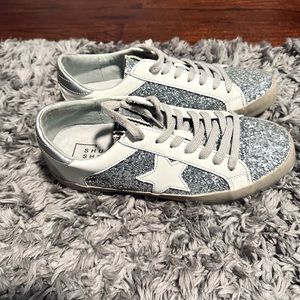 Silver Glitter sneakers with Star ⭐️